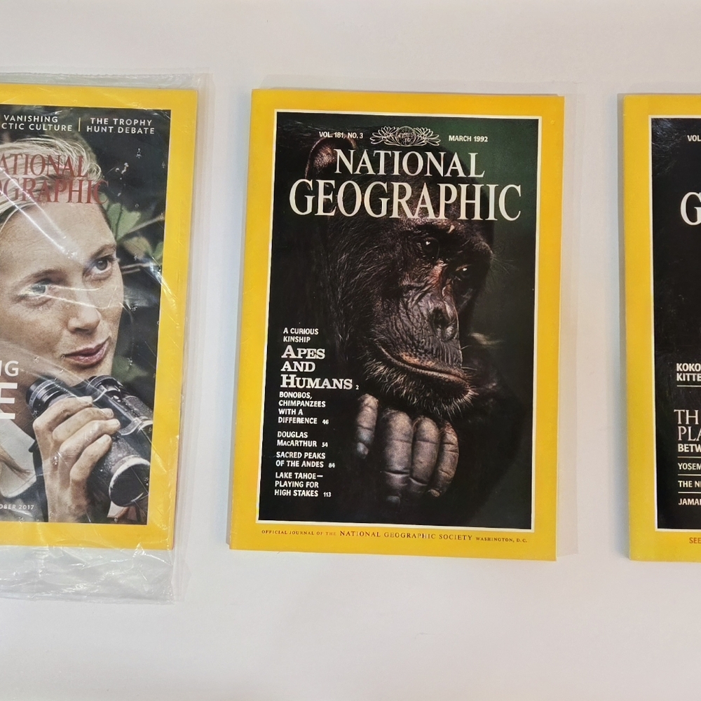 3 National Geographic 1985, 1992 & 2017